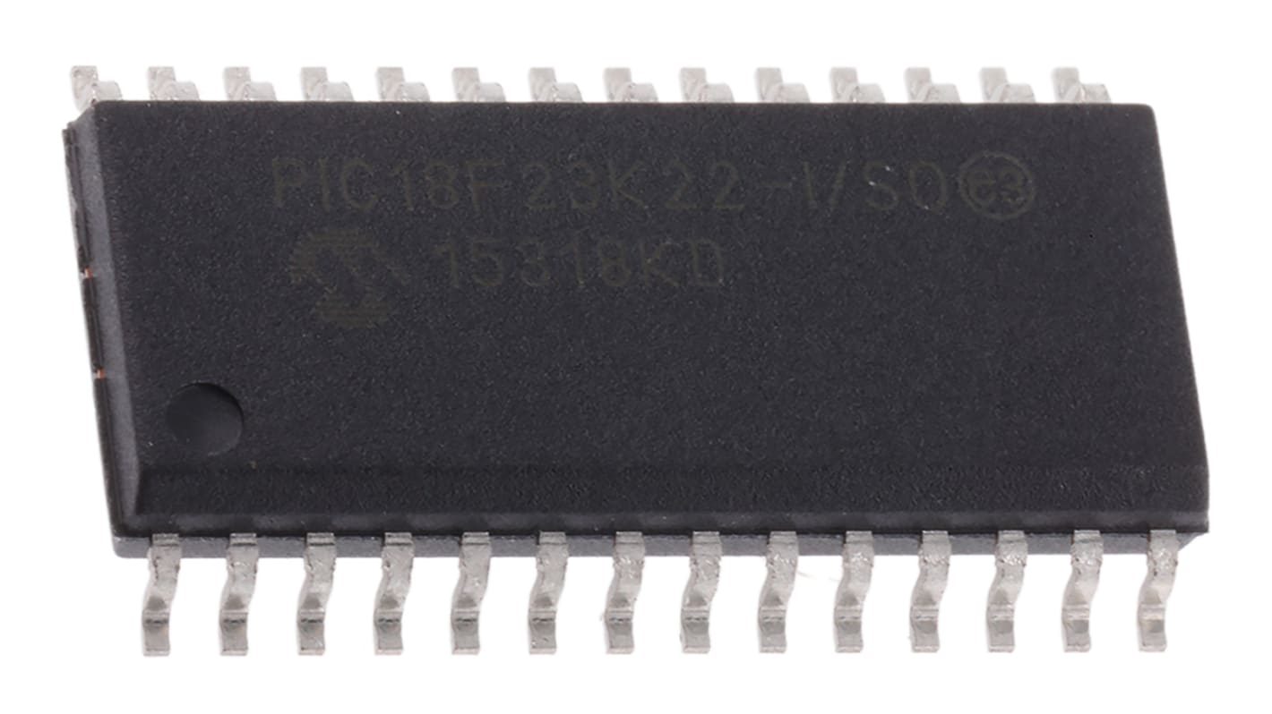 Microchip マイコン, PIC, 16MHz, 8.192 kB, フラッシュ, 28-Pin SOIC