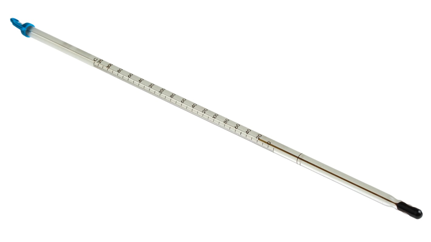 Brannan Immersion Glass Thermometer, +330 °C max