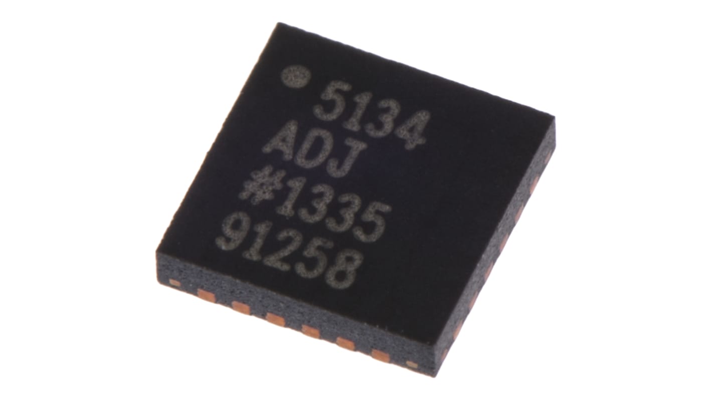 Analog Devices, ADP5134ACPZ-R7 Step-Down Switching Regulator Quad-Channel 300mA Adjustable 24-Pin, LFCSP