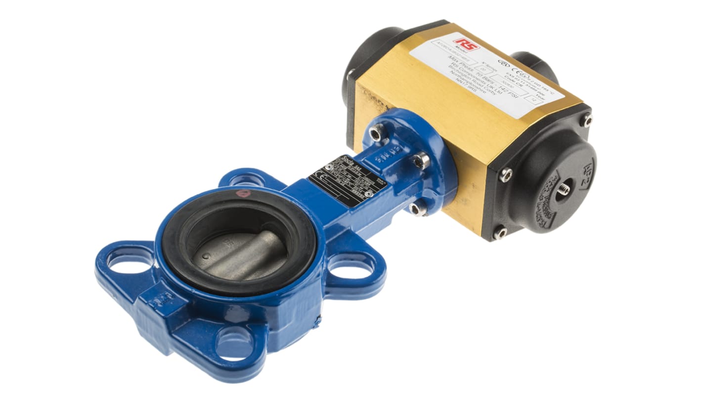 RS PRO Pneumatic Actuated Valve 2in