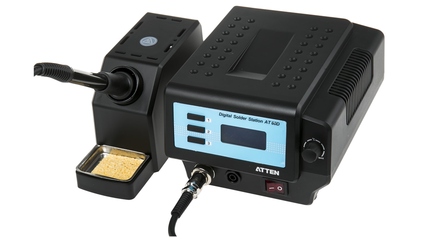 RS PRO AT80D Soldering Station 80W, 220V