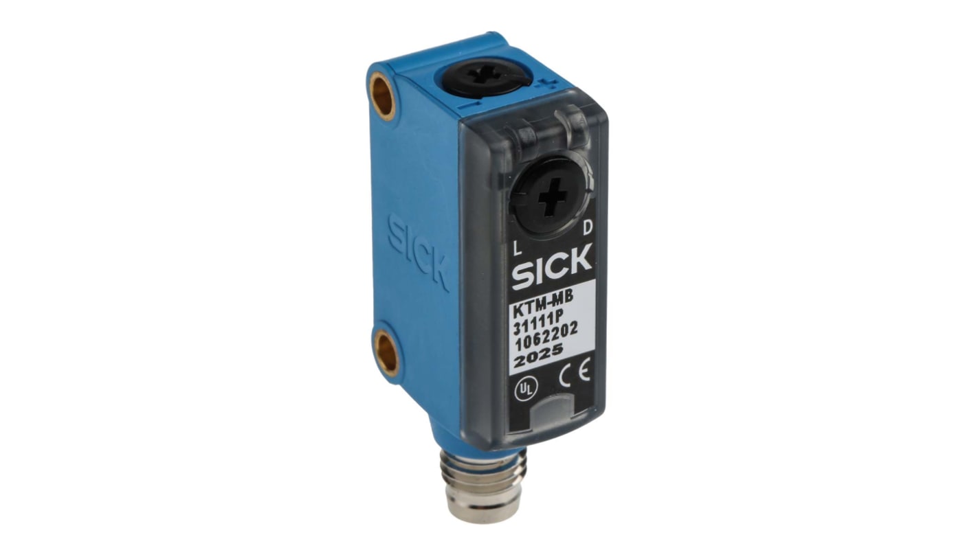 Sensori di contrasto SICK, LED bianco, rilevamento 12,5 mm, uscita NPN, PNP, 100 mA