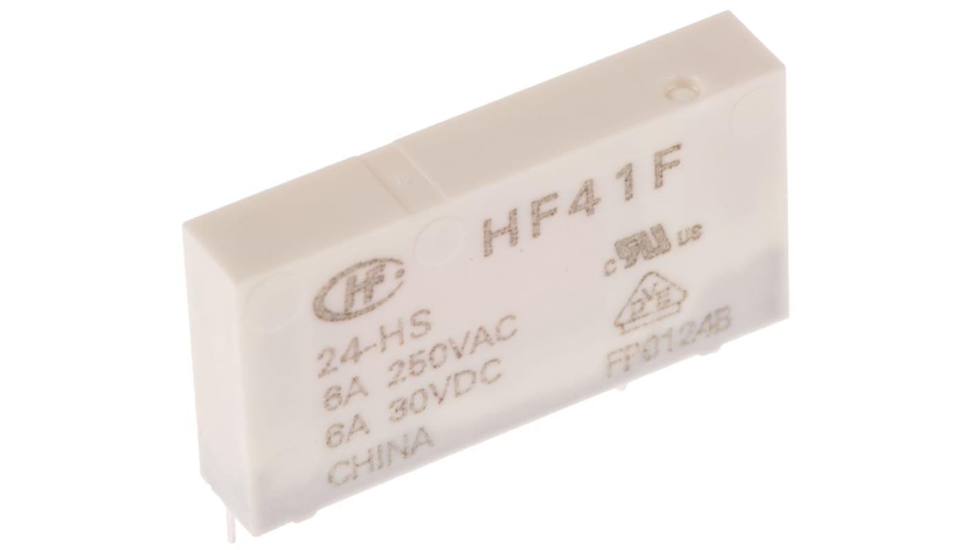 RS PRO PCB Mount Power Relay, 24V dc Coil, 6A Switching Current, SPST