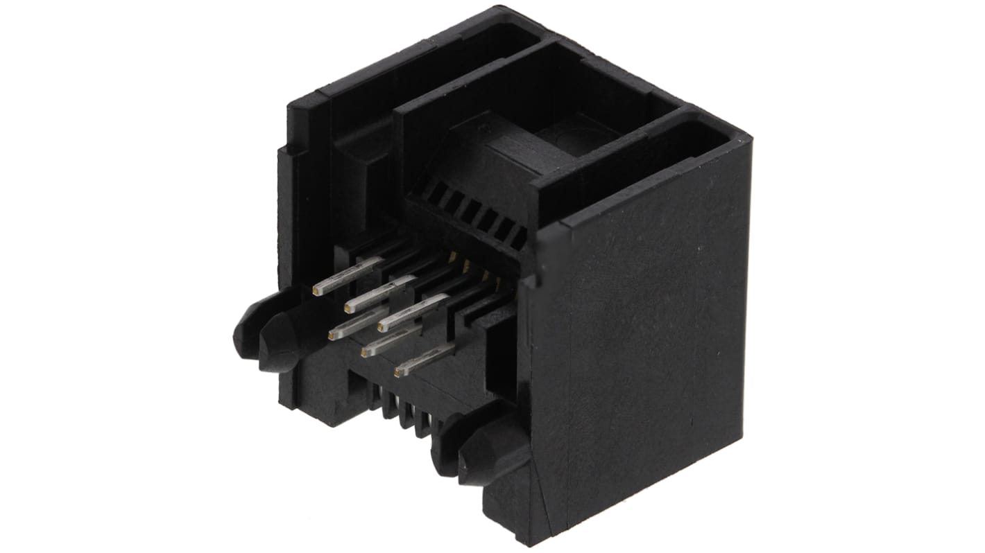 Molex 43860 Series Female RJ11 Connector, Through Hole Right Angle 6P6C -Way