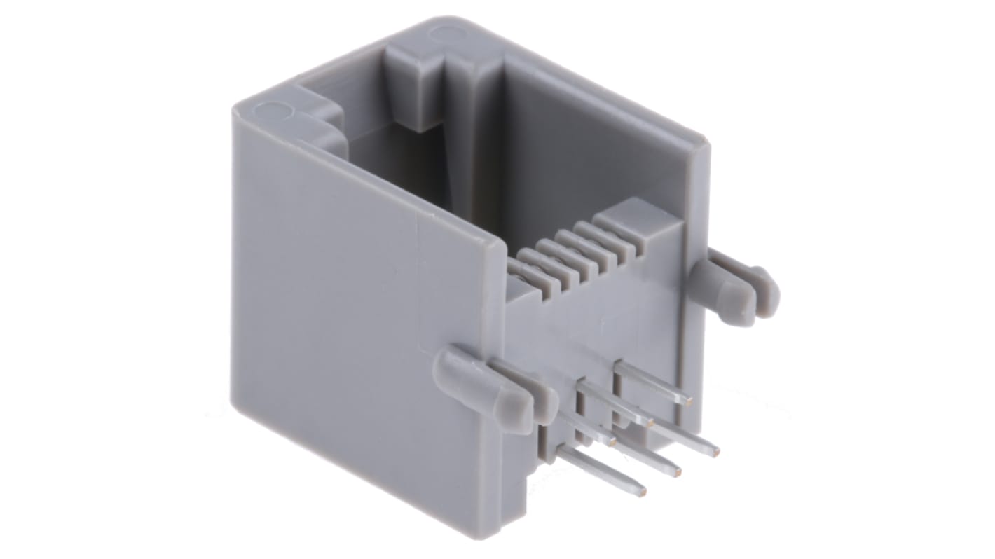 Molex 52018 Series Female RJ11 Connector, Through Hole Right Angle 6P6C -Way