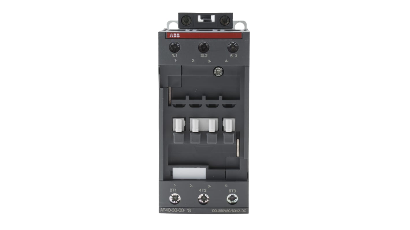 ABB AF40-30-00-13 AF Contactor, 230 V ac Coil, 3-Pole, 70 A, 18.5 kW, 3NO, 690 V ac
