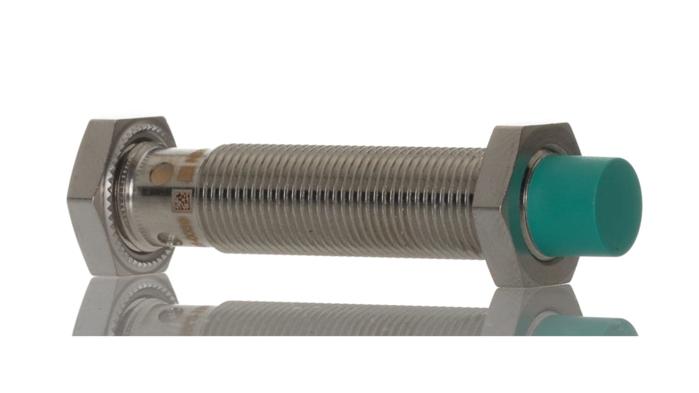 Pepperl + Fuchs Inductive Barrel Proximity Sensor, M12, 4 mm Detection, PNP NO, 5 → 36 V dc