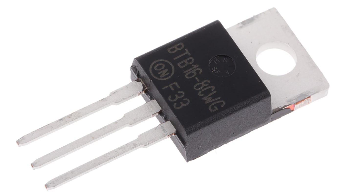 Littelfuse Through Hole, 3-pin, TRIAC, 800V, Gate Trigger 1.7V 800V