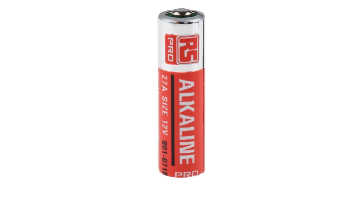 RS PRO Alkaline 12V, A27 Battery