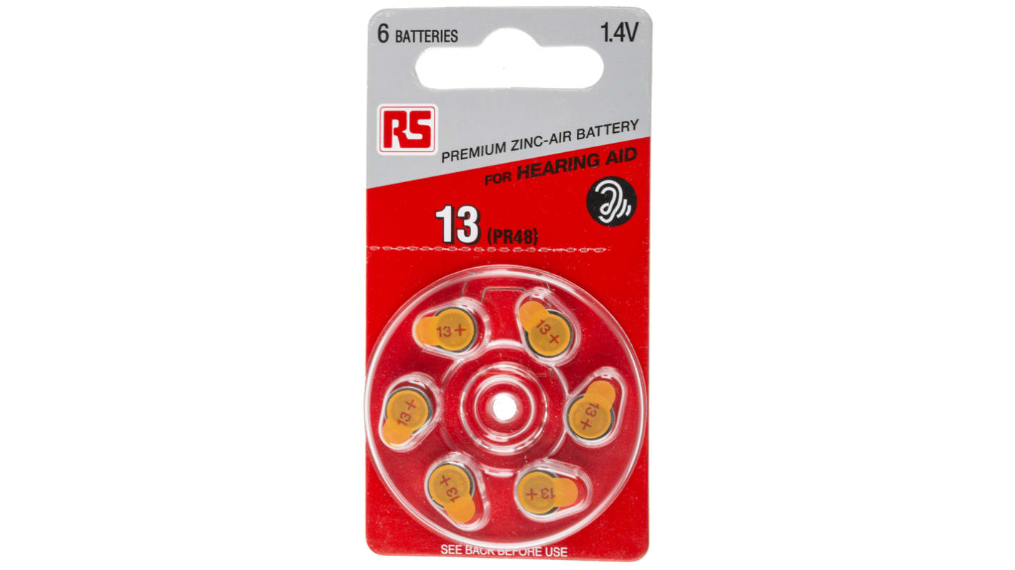 Piles bouton PR48 RS PRO, 1.4V, 7.9mm