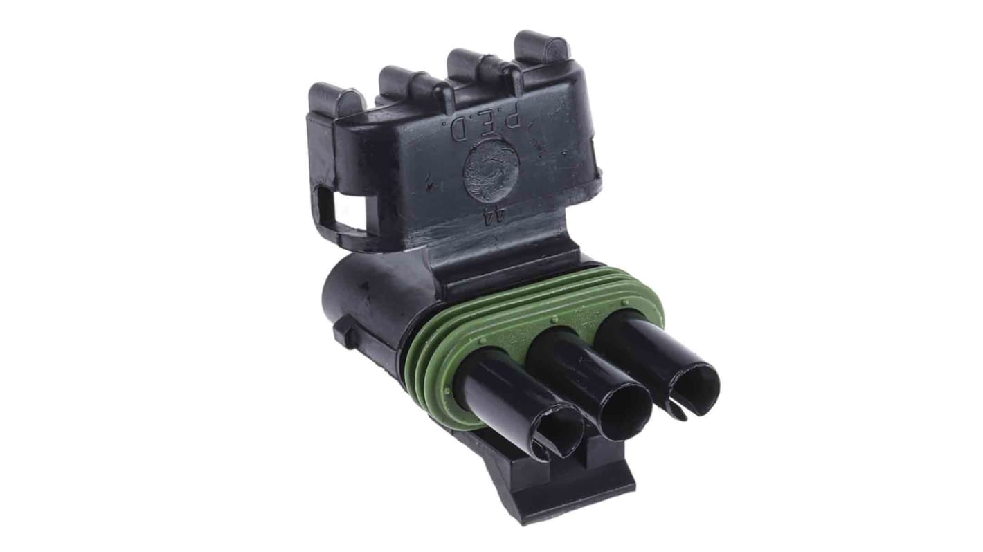 Connettore automotive Delphi, Femmina, 20A, 3 vie, Montaggio su cavo