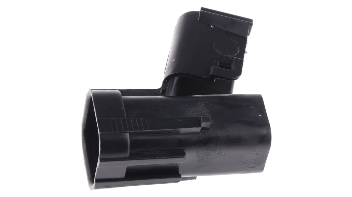 Delphi, Weather-Pack Automotive Connector Plug Black Cable Mount 4 Way, Crimp Termination 12015024