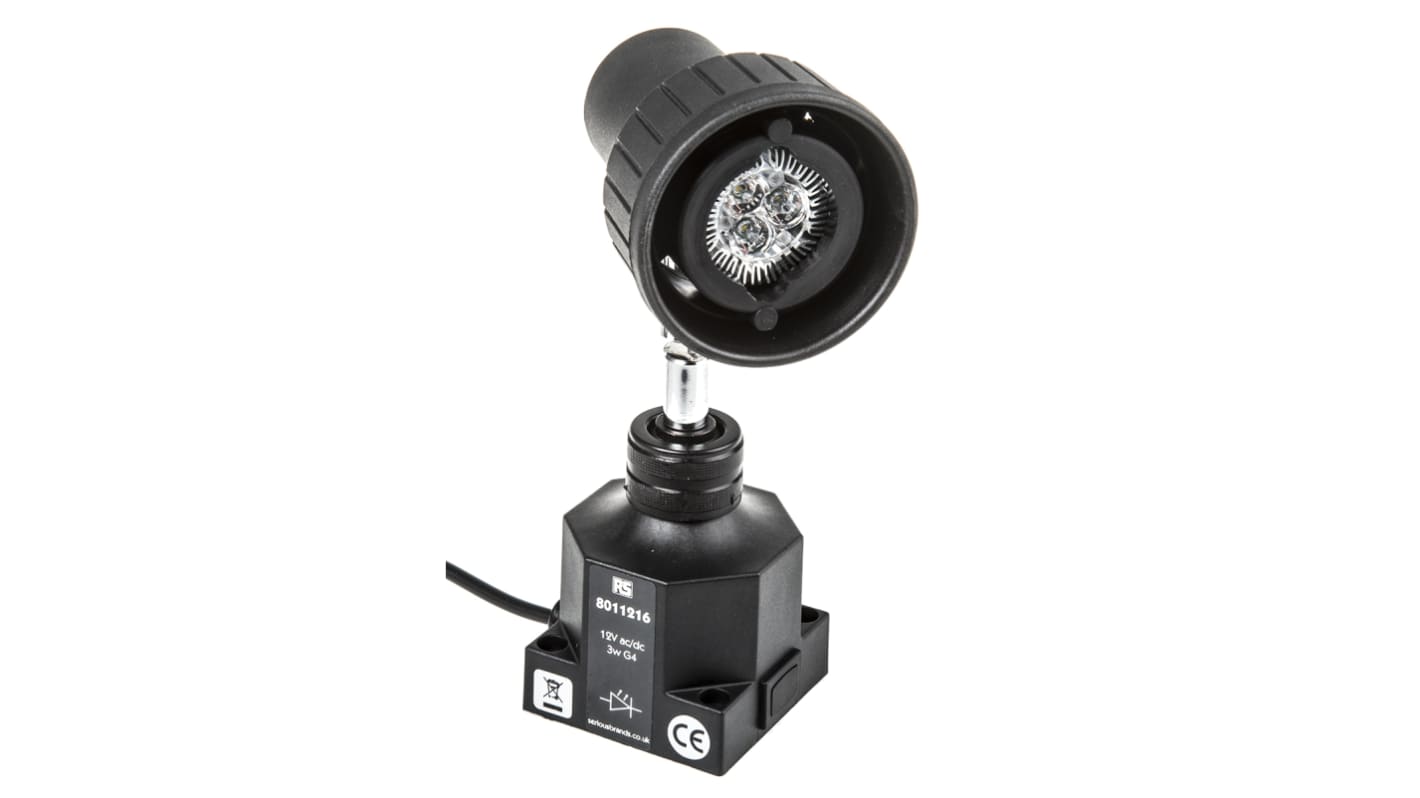 Lampada per macchinari Serious, LED, 12 V dc, 12 V dc, 12 V dc, 3 W, braccio Corto