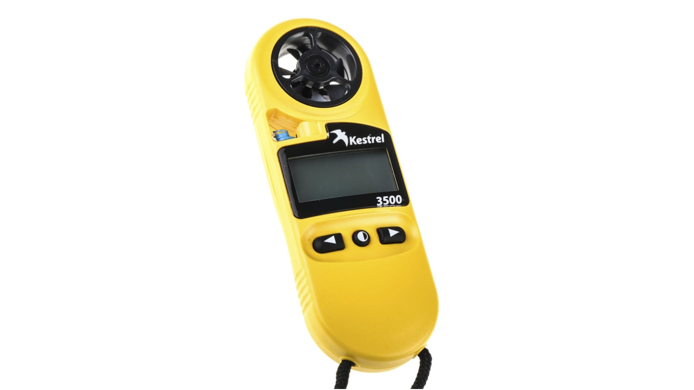 Kestrel 3500 Impeller Anemometer, 40m/s Max, Measures Air Velocity, Humidity, Temperature
