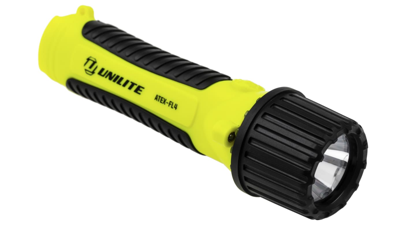 Unilite ATEX LED Torch Yellow 150 lm, 174 mm