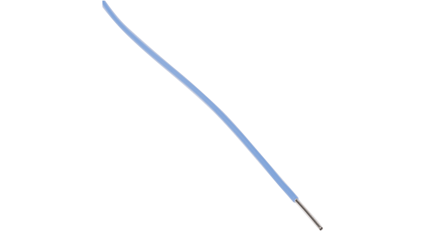 RS PRO Blue 0.2 mm² Equipment Wire, 24 AWG, 1/0.51 mm, 50m, ETFE Insulation