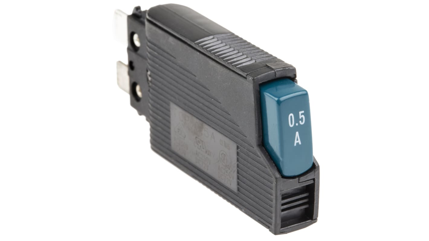 Phoenix Contact Thermal Circuit Breaker - TCP 0.5A  Single Pole 65 V dc, 250V ac Voltage Rating, 500mA Current Rating