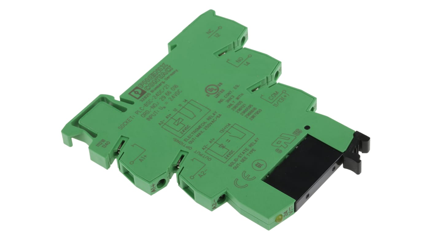 Phoenix Contact PLC-OSC- 24DC/230AC/1 Series Solid State Interface Relay, DIN Rail Mount