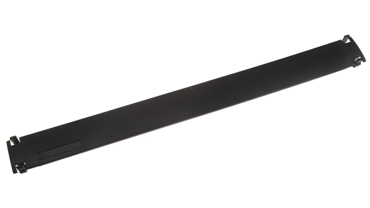 RS PRO 1U空白面板 机架面板, 尺寸483 x 6mm, ABS制, 黑色