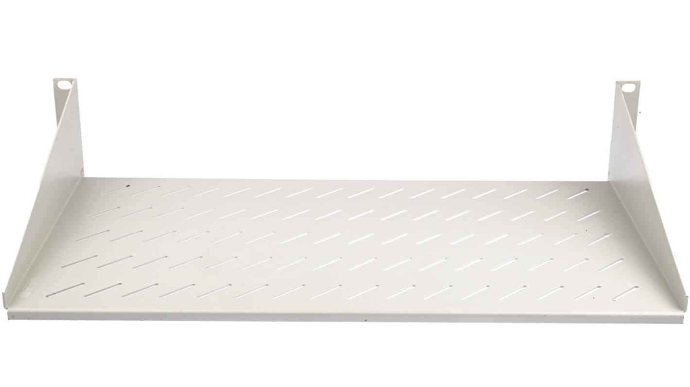 RS PRO 2U Auslegerboden, Stahl Grau Belüftet, 483mm x 250mm x 88mm