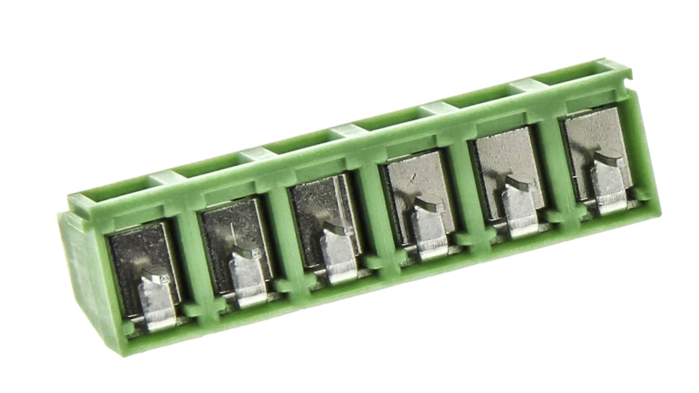フエニックスコンタクト MKDSN 1.5/6 基板用端子台, 13.5A, 400 V, 5mmピッチ, 1列, 6極