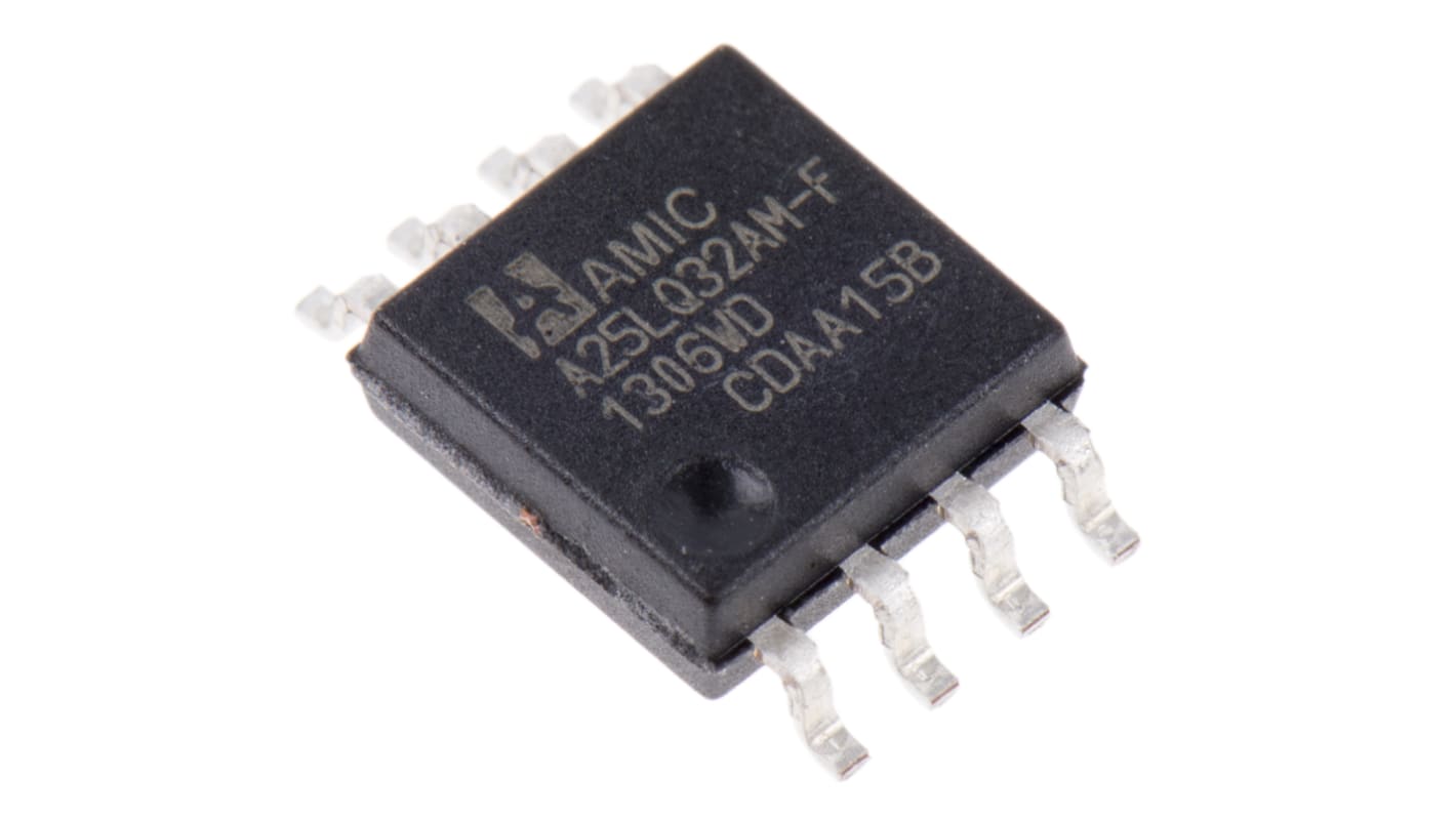 AMIC Technology 32Mbit SPI Flash Memory 8-Pin SOP, A25LQ32AM-F