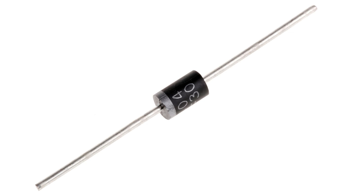 Fairchild 400V 3A, Silicon Junction Diode, 2-Pin DO-201AD 1N5404
