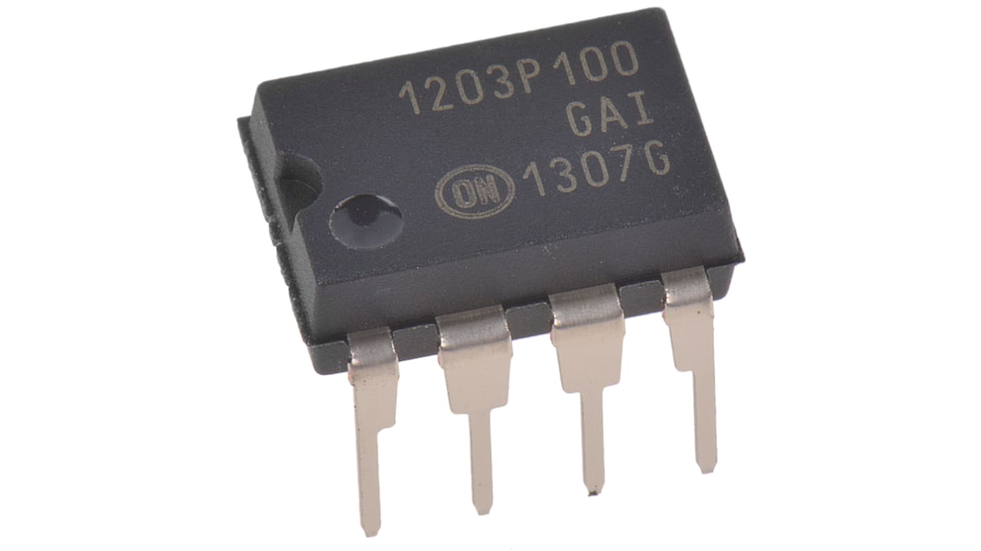 Controller PWM in corrente NCP1203P100G, 1 canali, 250 mA, Flyback, 100 kHz, Massimo 16 V, PDIP, 8-Pin