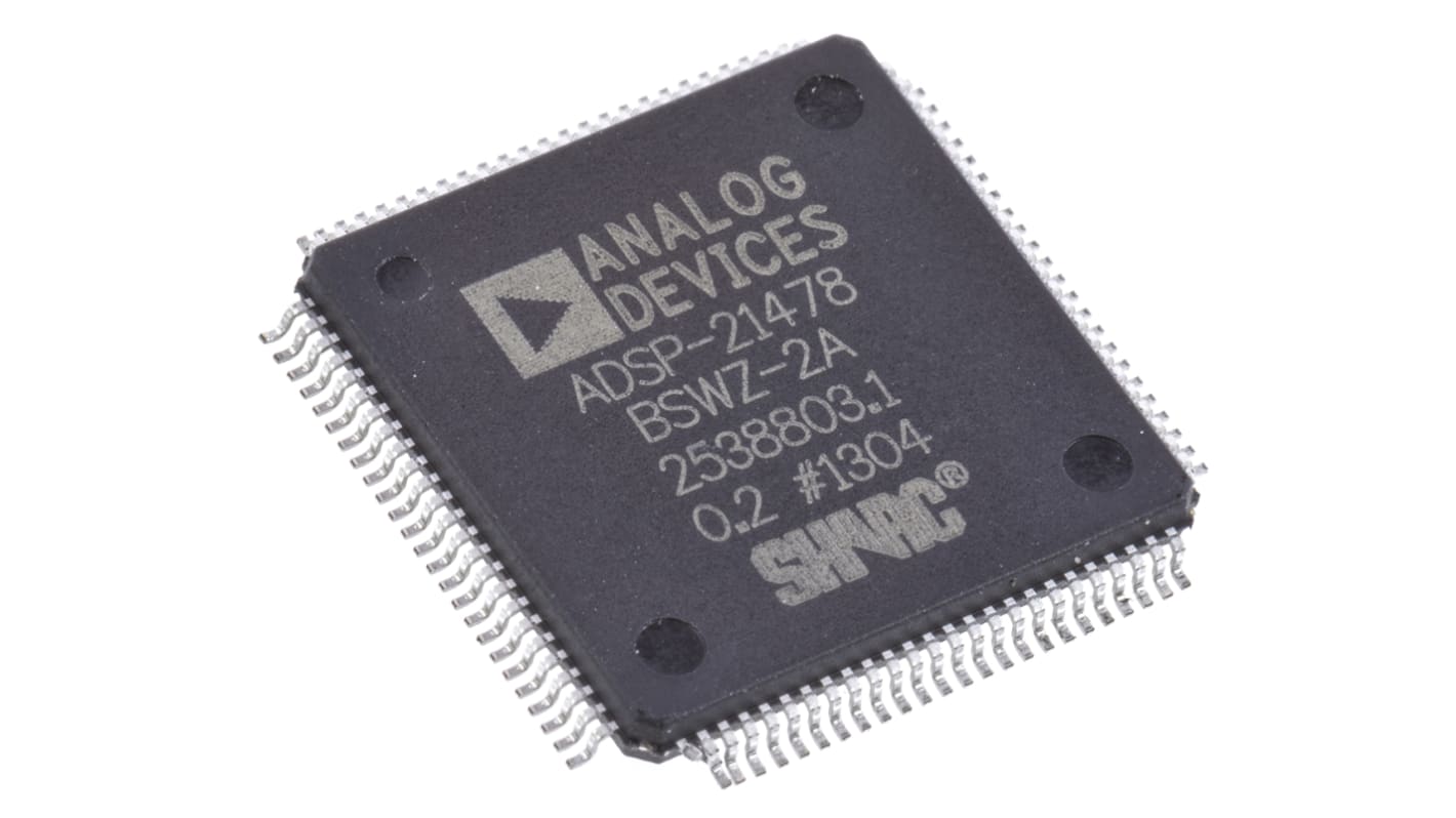 アナログデバイセズ,  DSP, 266MHz, 100-Pin, ADSP-21478BSWZ-2A