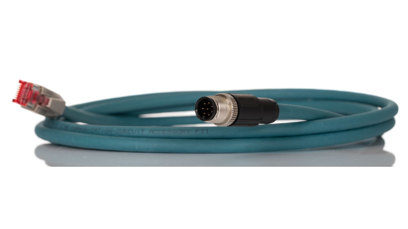 Kabel Ethernet Cat5 długość 2m Z zakończeniem Phoenix Contact Poliuretan średnica 6.4mm