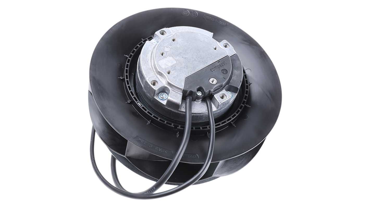 ebm-papst RadiCal Series Centrifugal Fan, 230 V ac, 975m³/h, AC Operation, 190 (Dia.) x 91mm