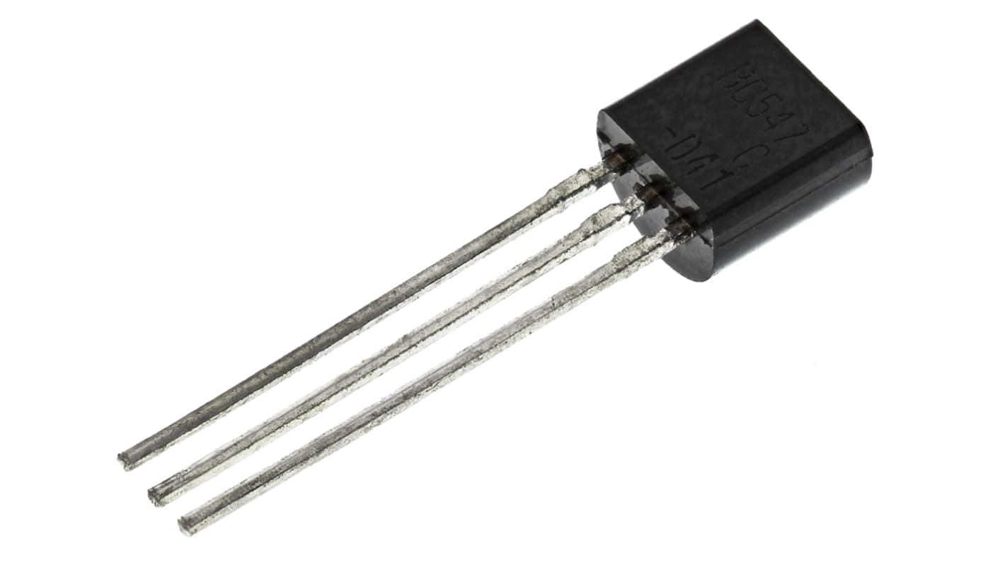 onsemi BC547CBU NPN Transistor, 100 mA, 45 V, 3-Pin TO-92