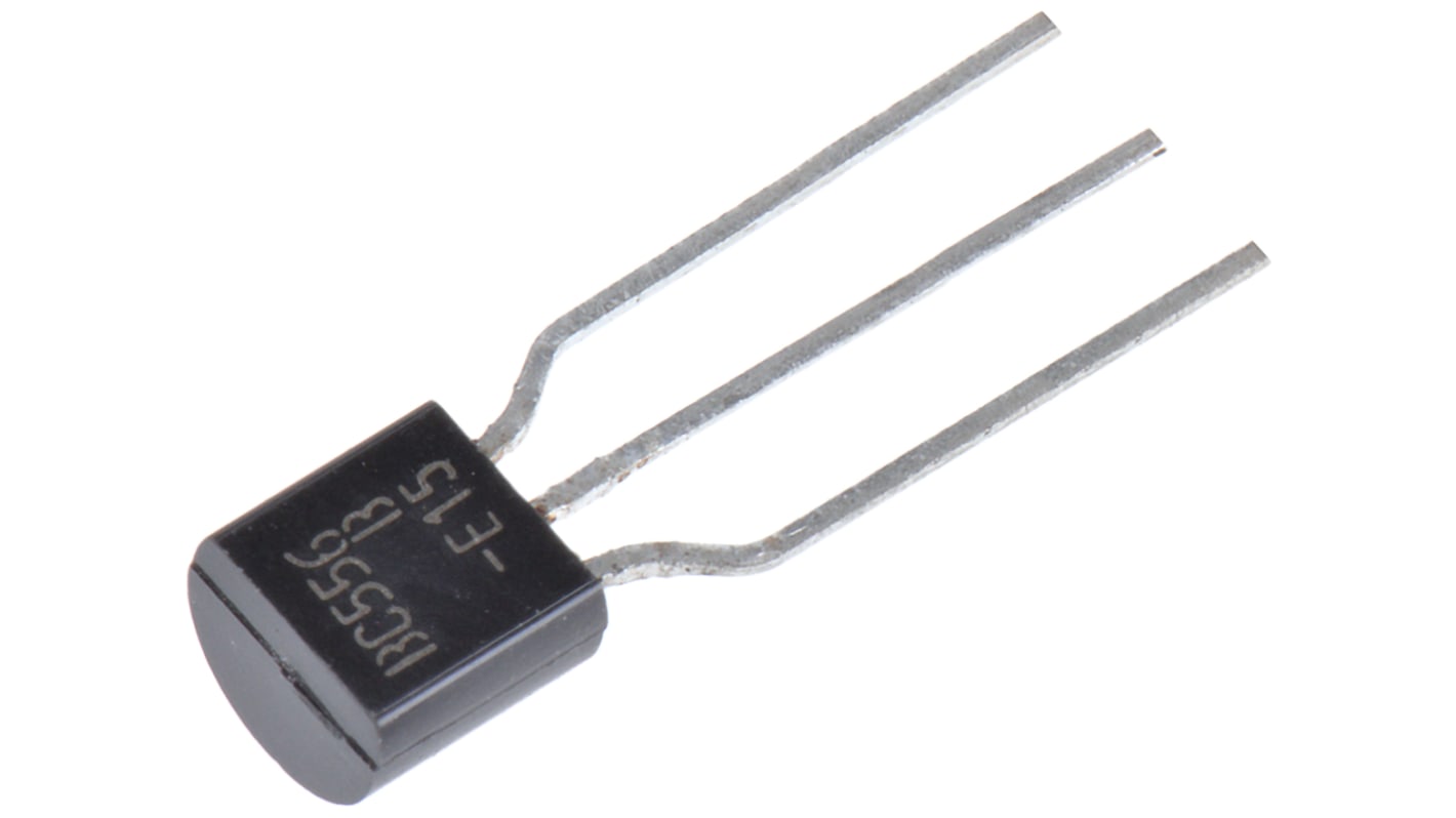 Transistor, BC556BTFR, PNP -100 mA -65 V TO-92, 3 pines, 10 MHz, Simple