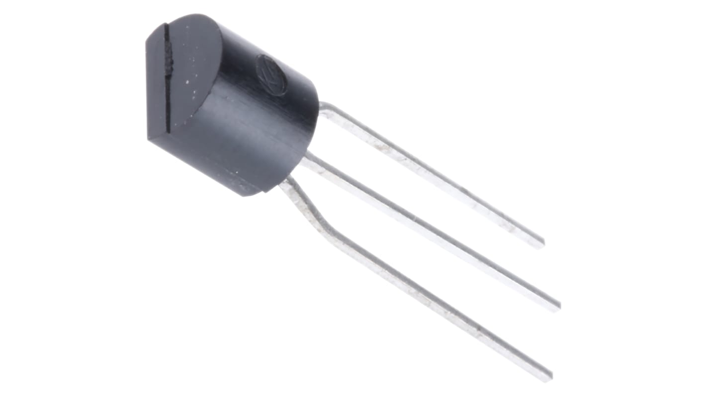 Transistor, BC557ATA, PNP -100 mA -45 V TO-92, 3 pines, 10 MHz, Simple