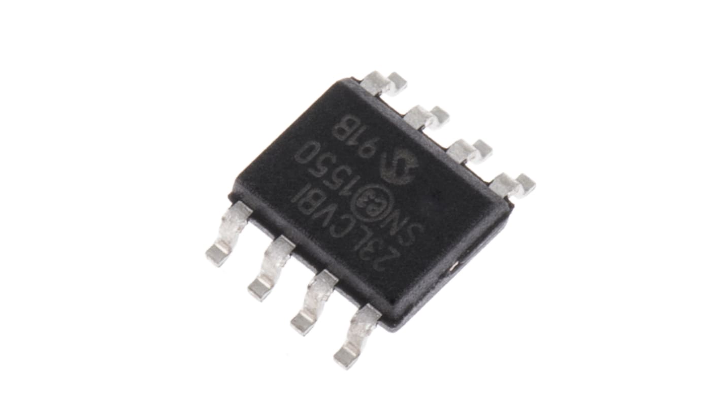 SRAM 1Mbit Montaż powierzchniowy 8 -pinowy 128k x 8 bitów SOIC 20MHz, Od 2,5 V do 5,5 V