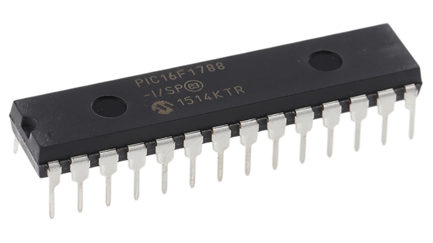 Microchip PIC16F1788-I/SP, 8bit PIC Microcontroller, PIC16F, 32MHz, 16384 words Flash, 28-Pin SPDIP