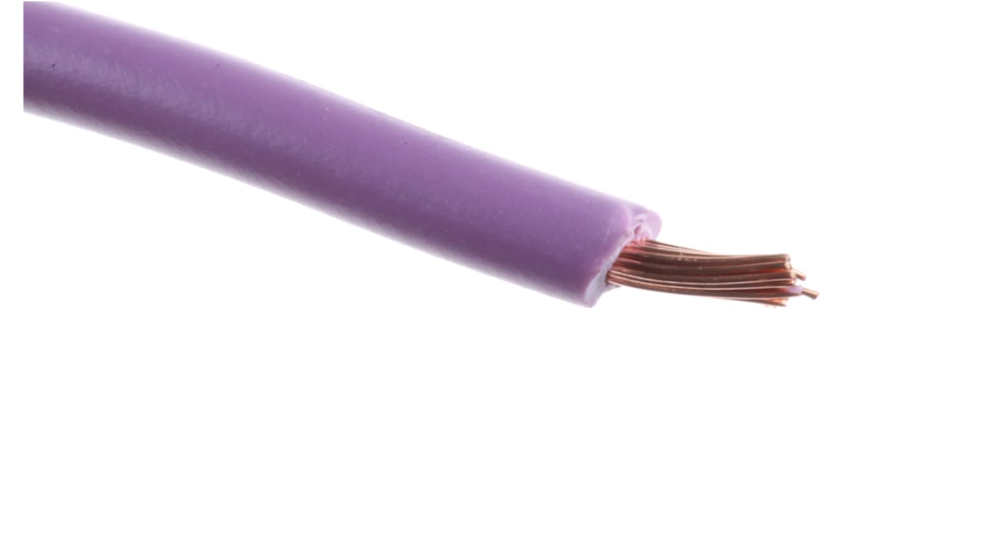 Cavo di collegamento apparecchiature RS PRO, 0.75mm², 20 AWG, , 1 kV c.c., 600 V c.a., 100m, Porpora, UL1015