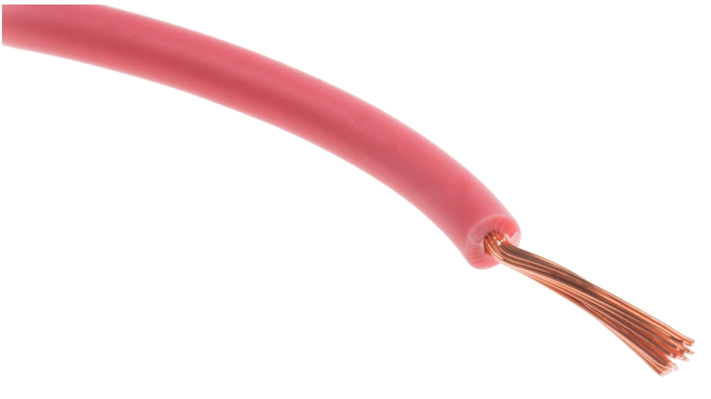 Cavo di collegamento apparecchiature RS PRO, 0.75mm², 20AWG, , 1 kV c.c., 600 V c.a., 100m, Rosa, UL1015