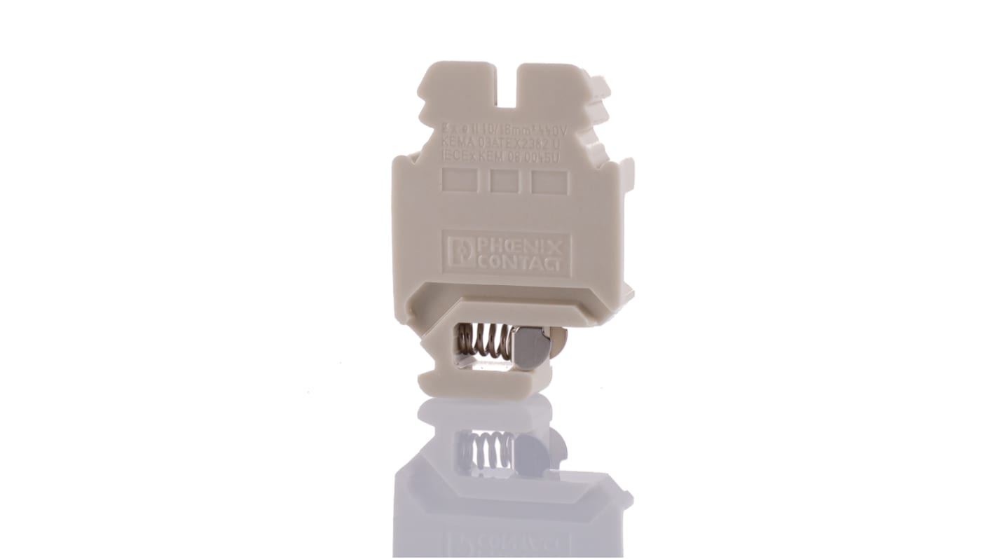 Phoenix Contact 0503057 SSK 116 KER-EX Series White, 0.5 → 16mm², Single-Level, Screw Termination, ATEX, IECEx