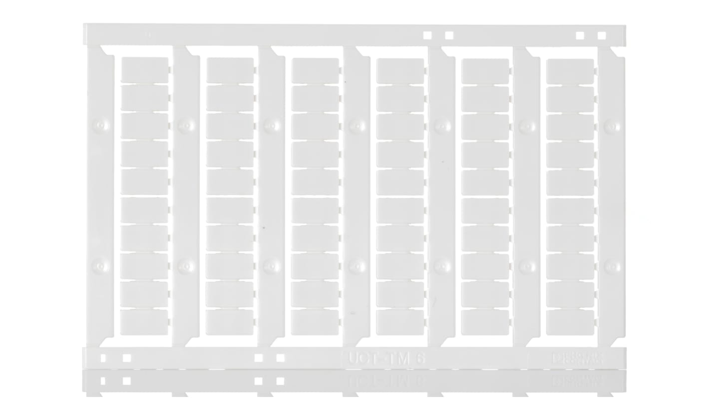 Repère pour blocs de jonction Phoenix Contact série UCT-TM 6 à utiliser avec Bloc de jonction modulaire