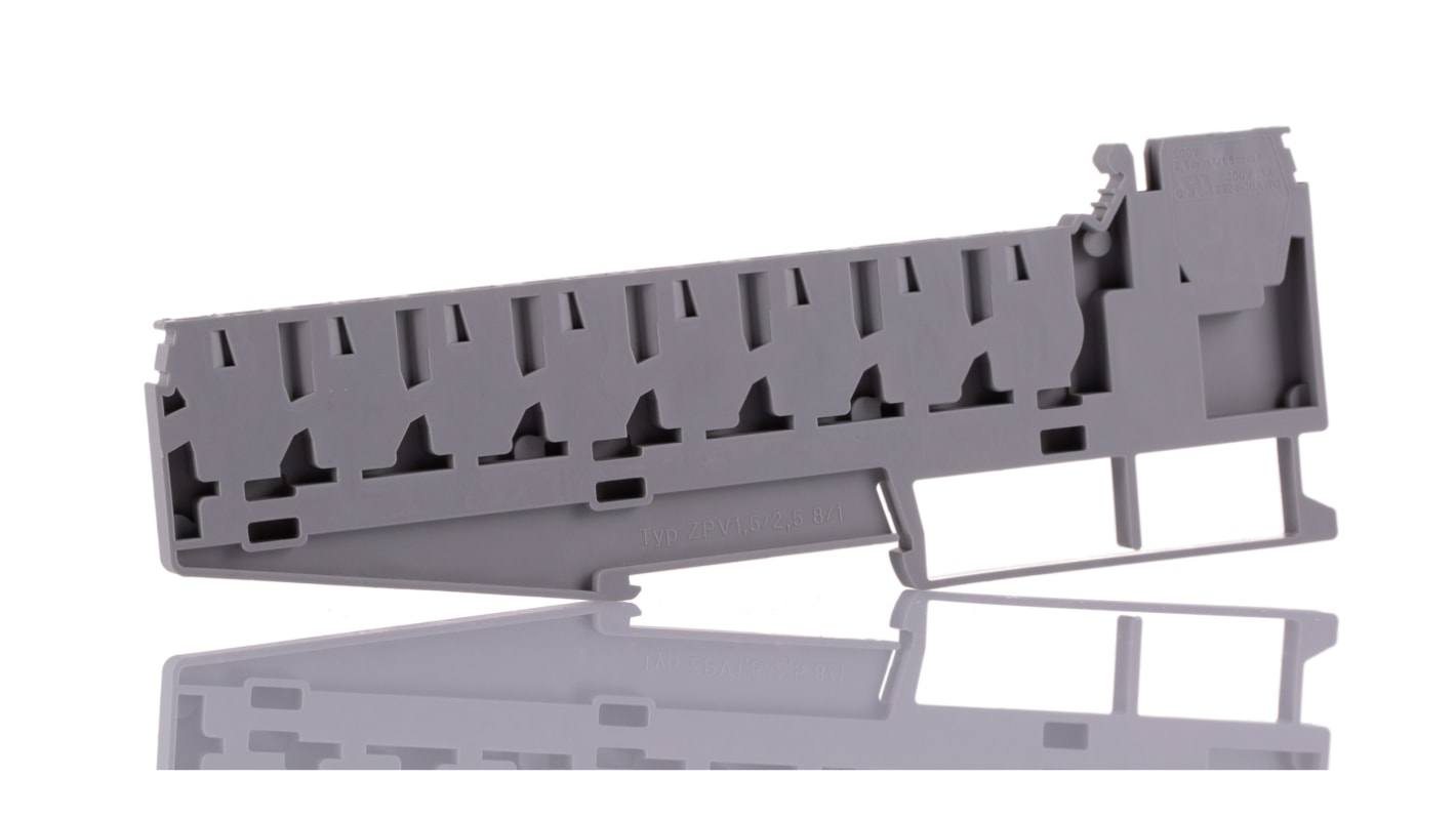 Phoenix Contact ZPV 1.5 Series Grey DIN Rail Terminal Block, 0.14 → 4mm², 3-Level, Spring Cage Termination