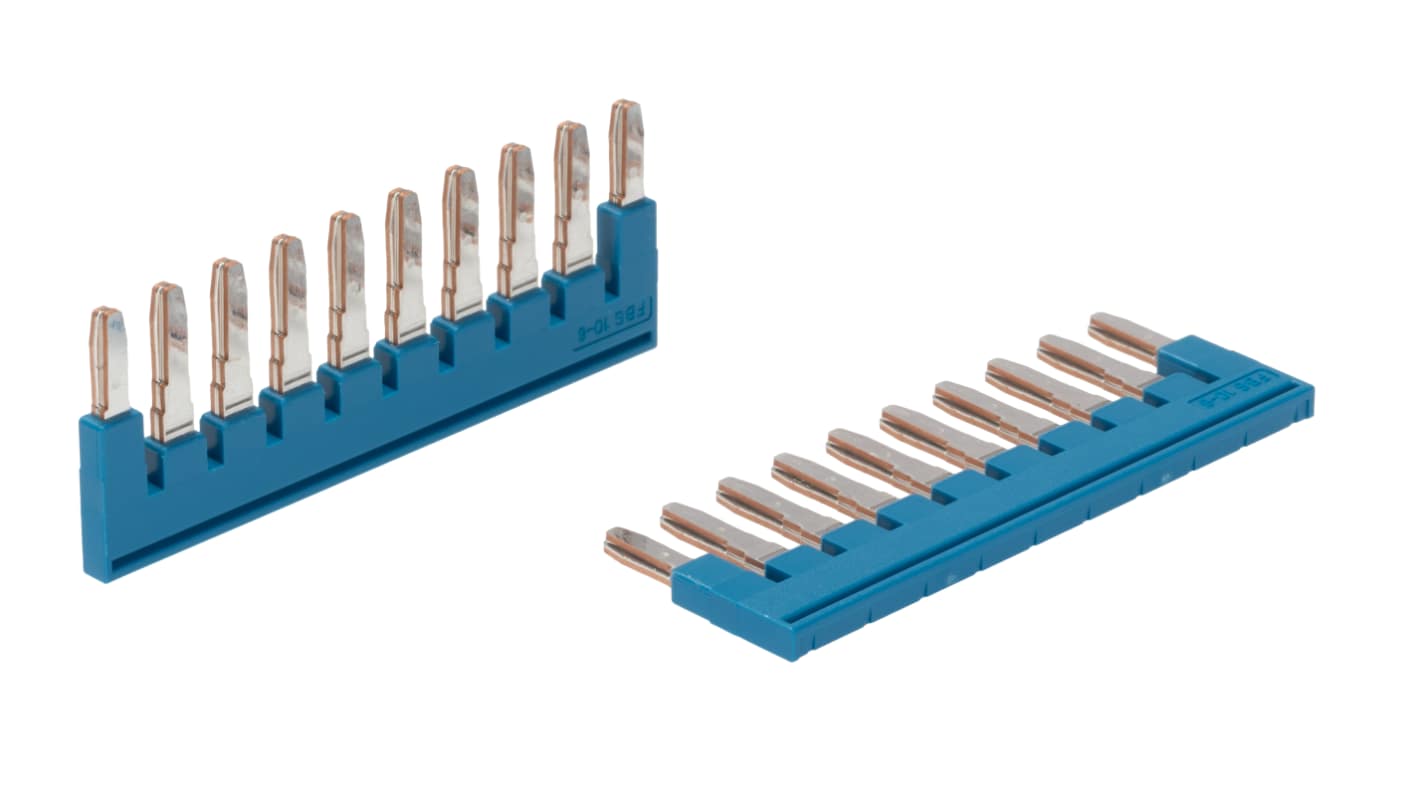 Pont enfichable Phoenix Contact FBS 10-6 BU pour Bloc de jonction modulaire