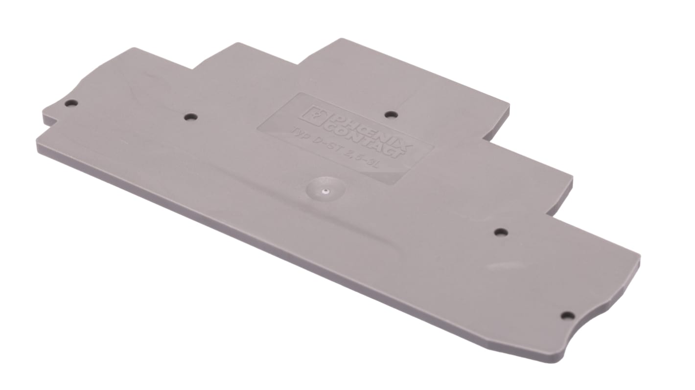 Phoenix Contact D-ST 2.5 Series End Cover for Use with Modular Terminal Block