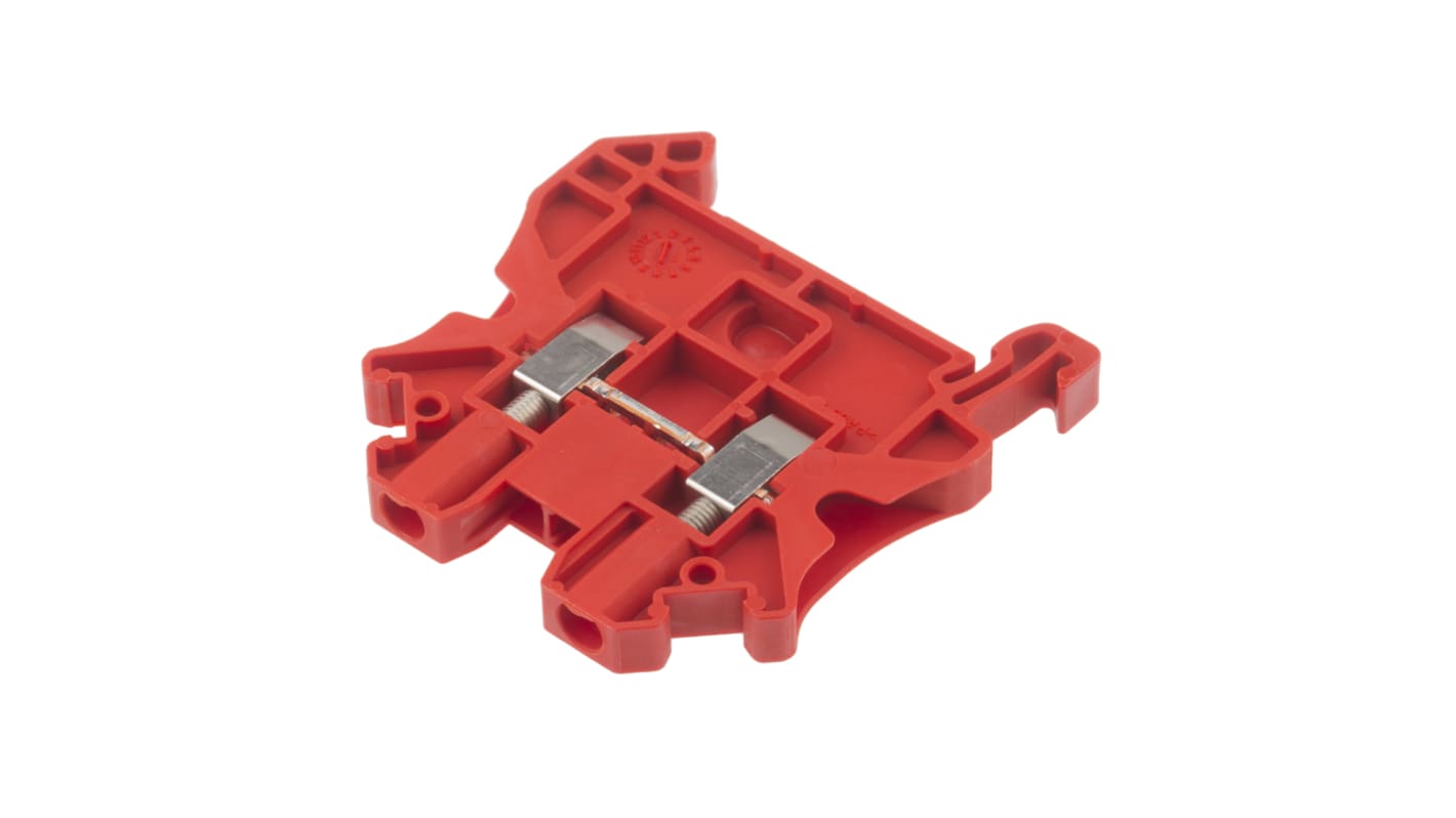 Phoenix Contact 3045062 UT 2.5 RD Series Red, 2.5mm², Single-Level, Screw Termination
