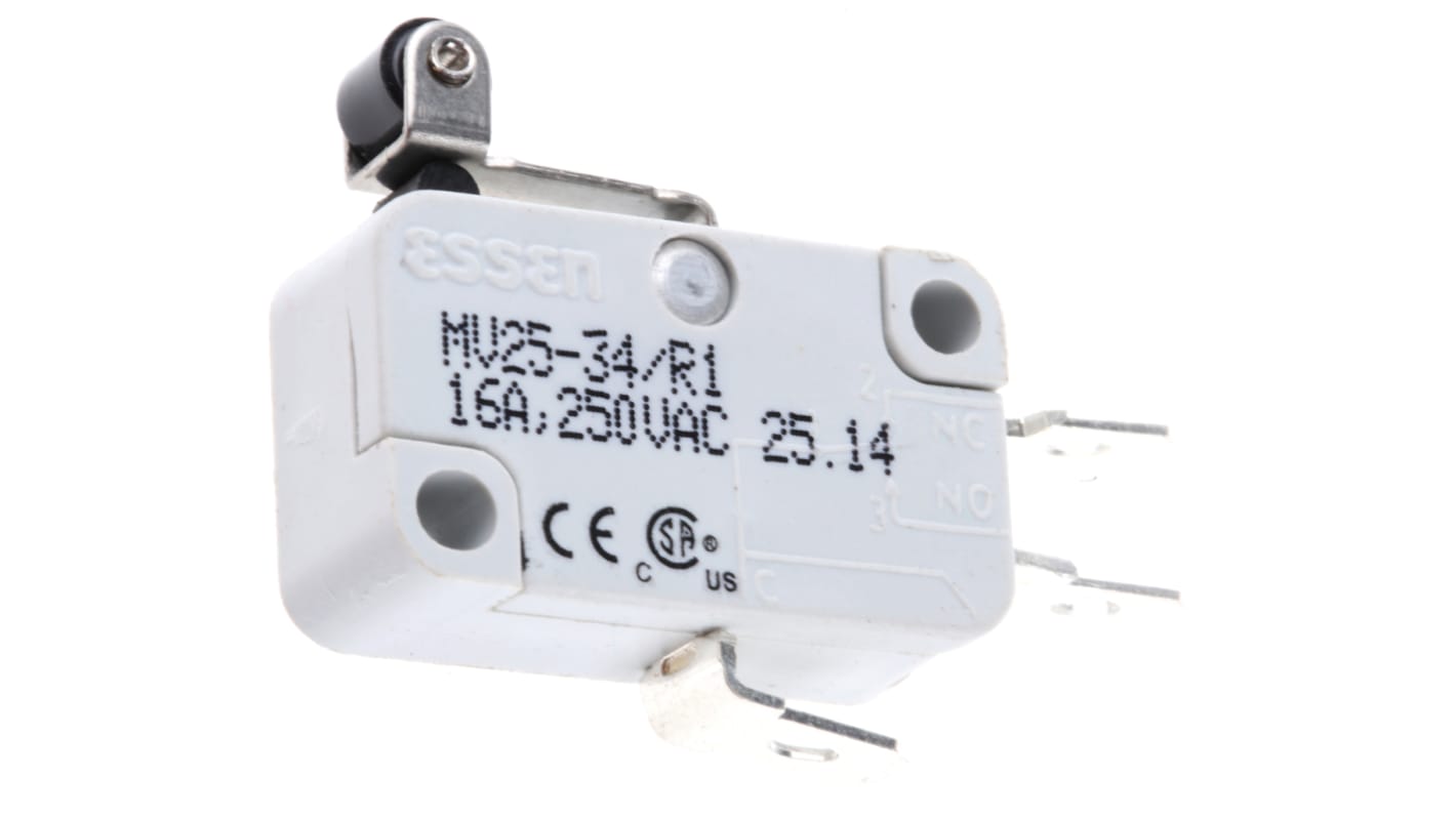 Microinterruttore, RS PRO, SP-CO, 16 A a 250 V c.a., Attacco rapido