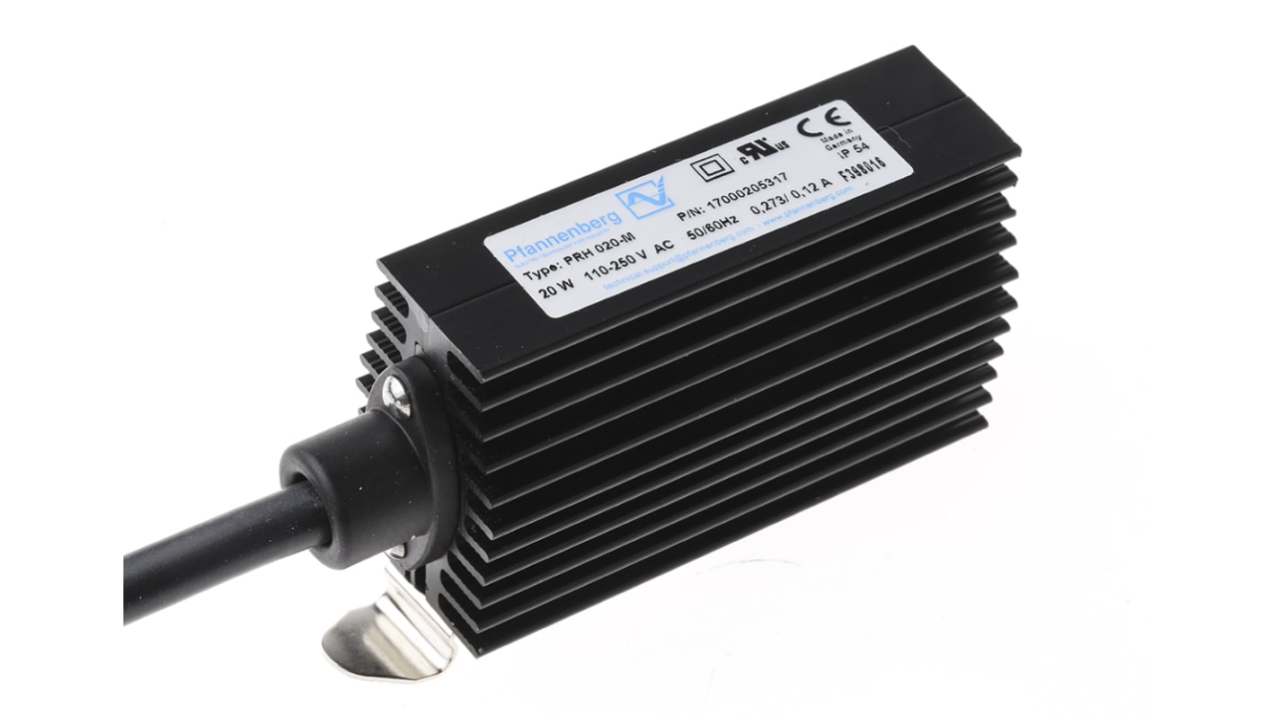 Resistencia calefactora Pfannenberg de 10W, alim. 230V ac, dim. 50mm, x 29.5mm, x 45mm