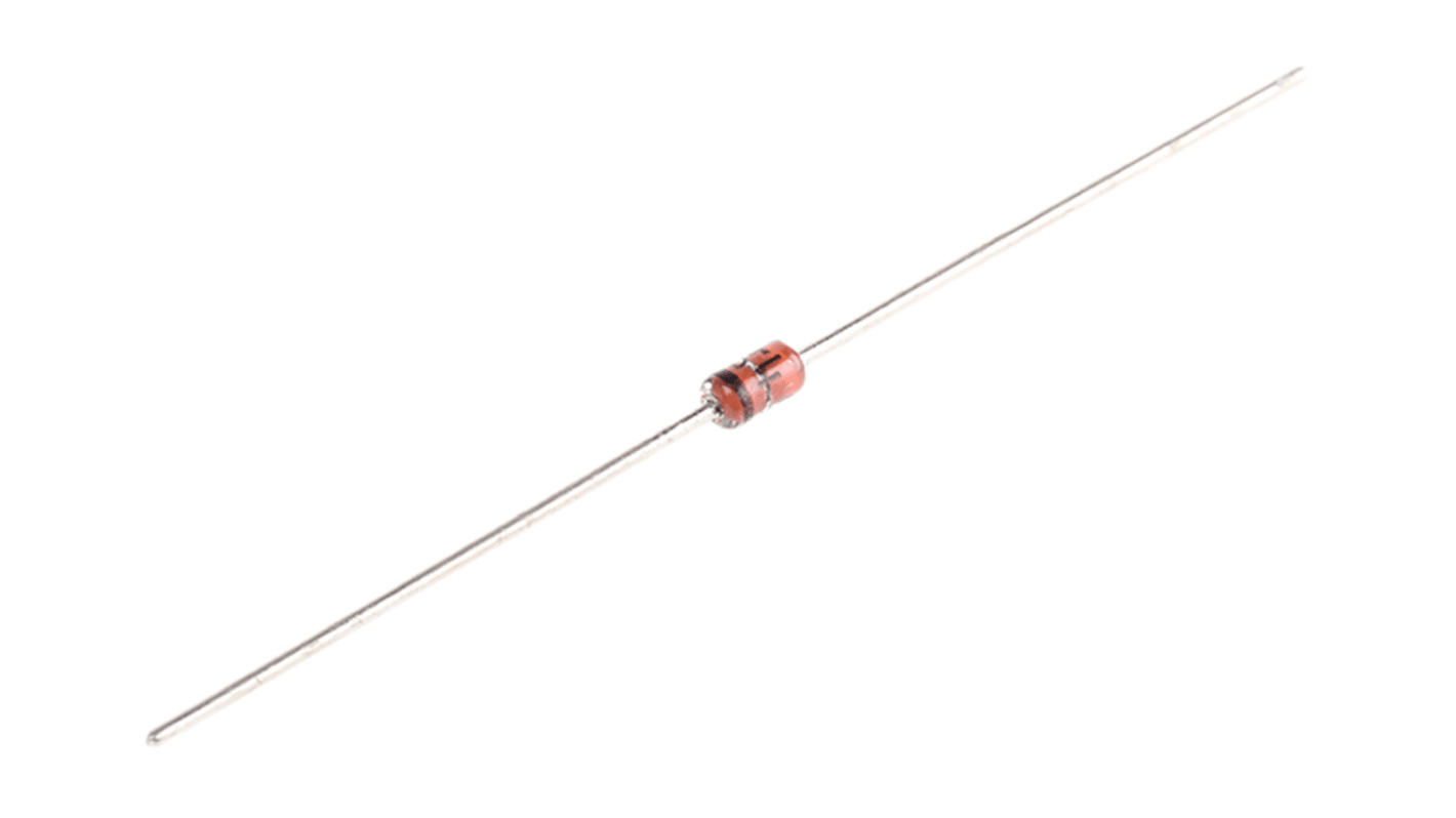 onsemi, 6.2V Zener Diode 5% 1 W Through Hole 2-Pin DO-41