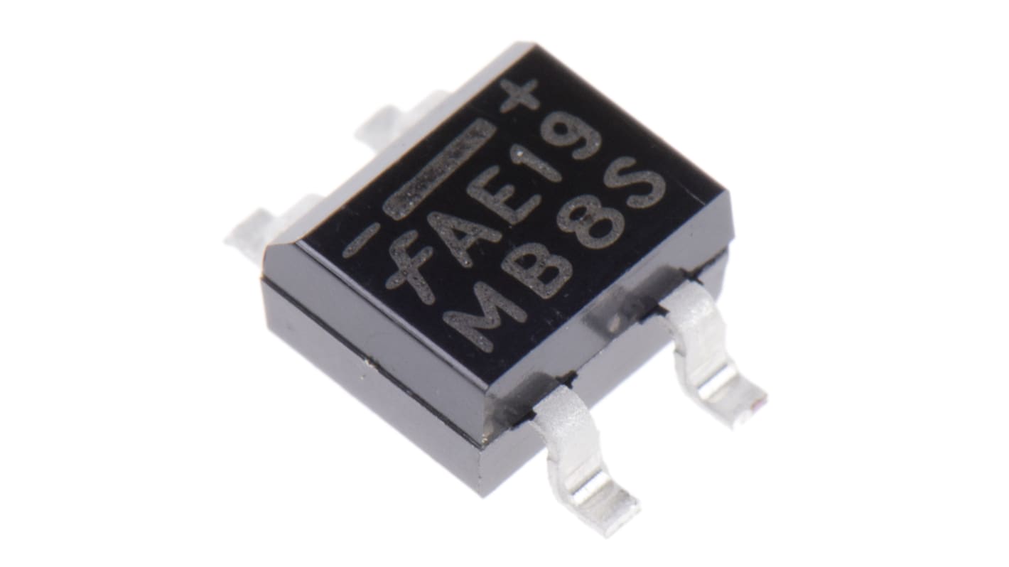 Můstkový usměrňovač MB4S Jedna fáze 500mA 400V, SOIC, počet kolíků: 4