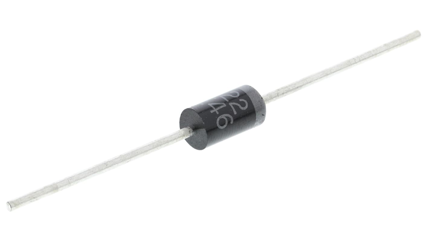 onsemi 40V 3A, Schottky Diode, 2-Pin DO-201AD 1N5822