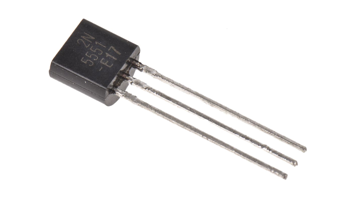 onsemi 2N5551TA NPN Transistor, 600 mA, 160 V, 3-Pin TO-92